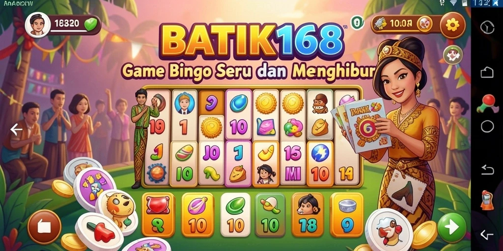 Tampilan menarik gameplay Bingo di BATIK168.