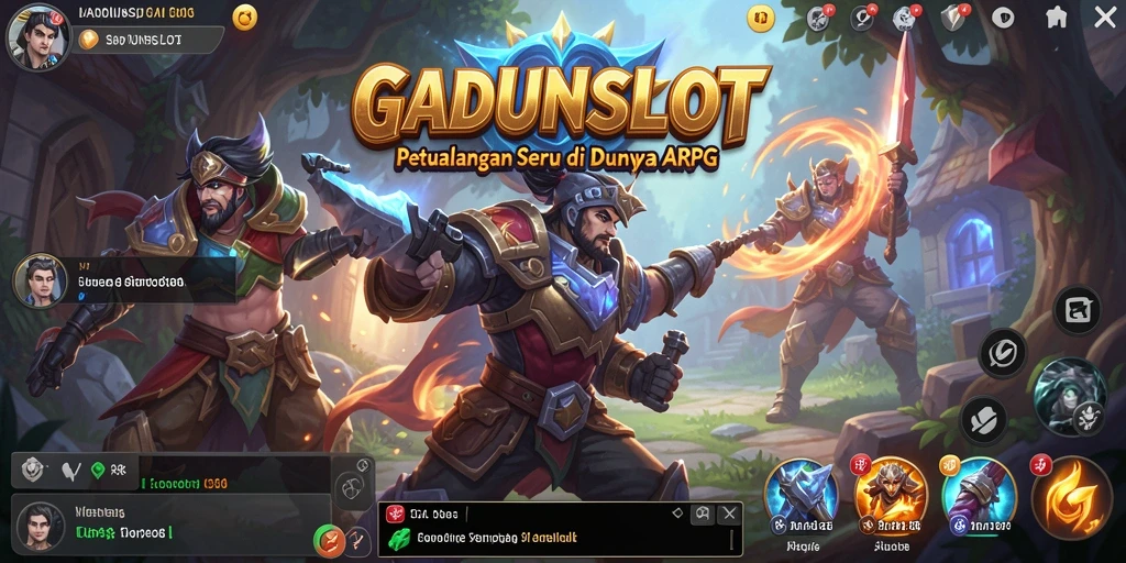 Screenshot utama GADUNSLOT menampilkan aksi seru di gameplay ARPG.