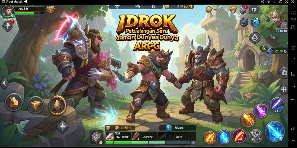 Screenshot gameplay <strong>IDROK</strong> menunjukkan pertempuran seru dan grafis yang memukau.