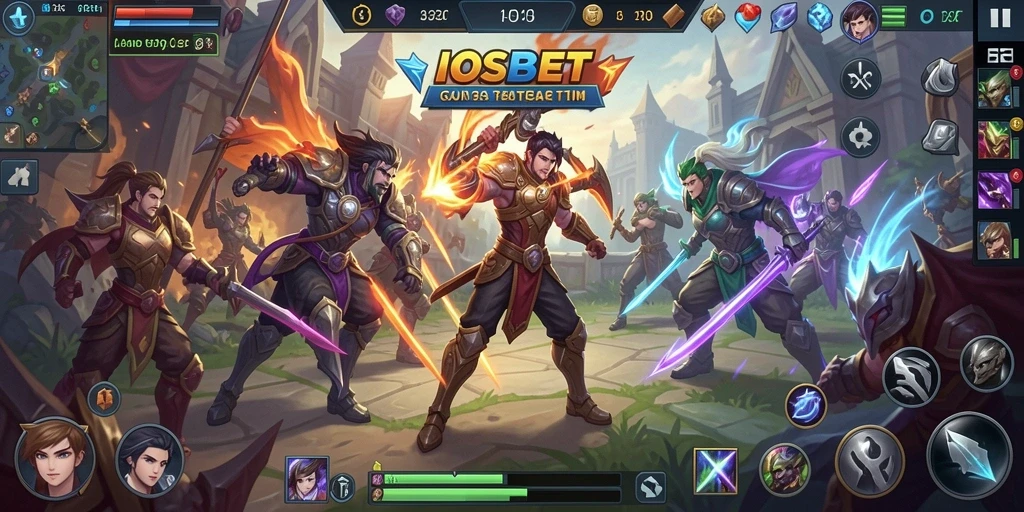 Tangkapan layar dari aksi seru permainan MOBA IOSBET.
