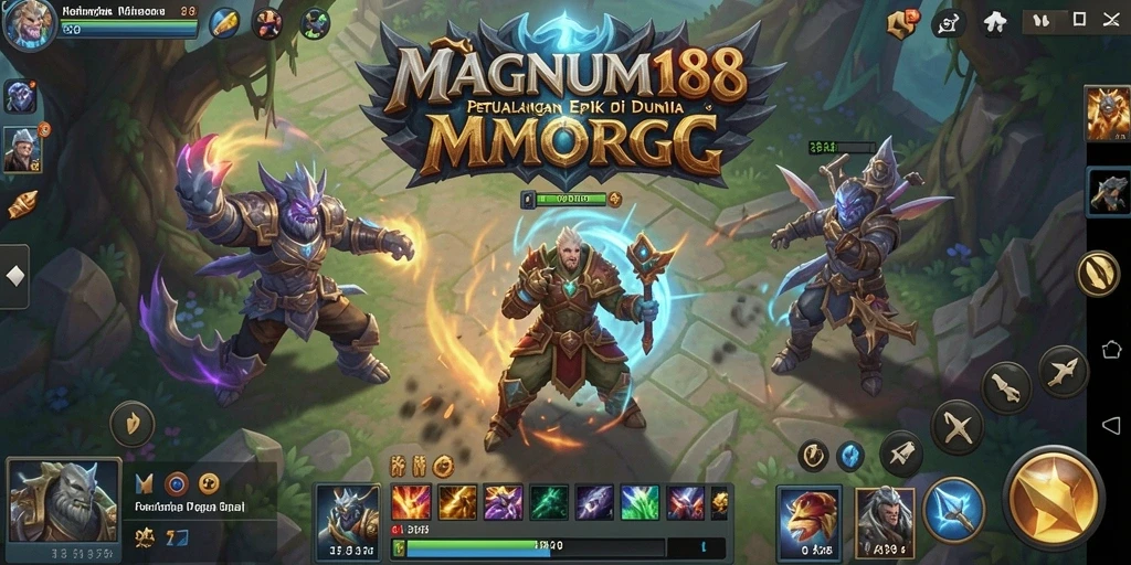 Screenshot tampilan gameplay epik MAGNUM188 dalam petualangan MMORPG.