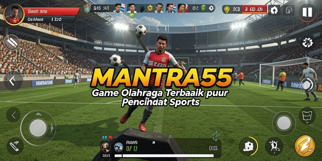 Tampilan gameplay menampilkan aksi olahraga yang mendebarkan dan grafis berkualitas.
