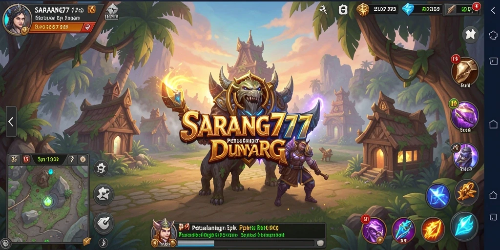 Tampilan gameplay epik dari SARANG777 yang memukau.